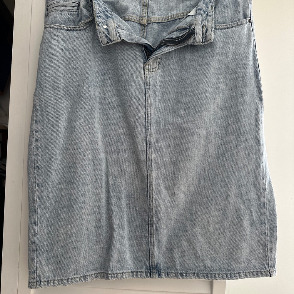 Light Blue Denim Skirt